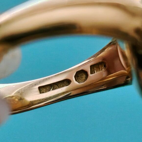 ULTRA RARE Vintage Tiffany & Co 18k Gold Flip Signet Ring OOAK Reversible Design - Picture 12 of 15